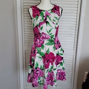 Pink/Green/White Floral Dress, Si…
